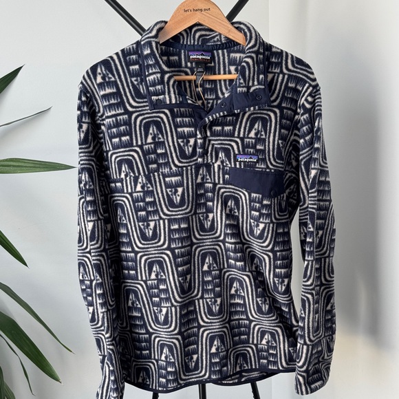 PATAGONIA Synchilla Rare Pattern | NWT | Sunken Blue | Large - Picture 2 of 11